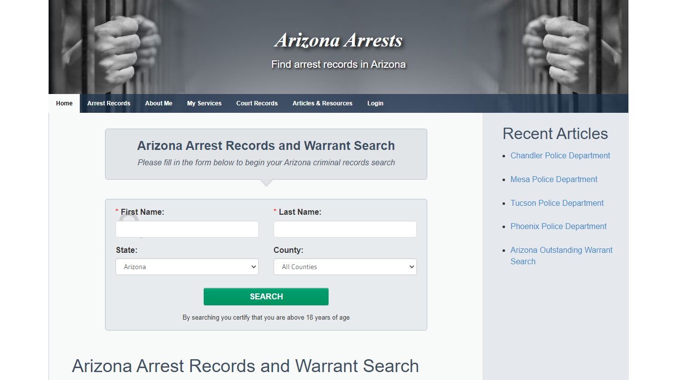 Arizona Arrests